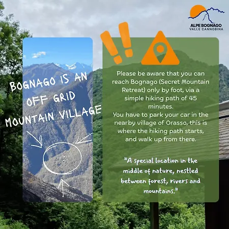 Secret Mountain Retreat Valle Cannobina Alojamento de Turismo Selvagem *